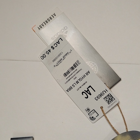 ADIDAS AEROREACT LIGHT-SUPPORT HYPERGLAM PRINTED BRA SIZE LAC - Picture 7 of 10